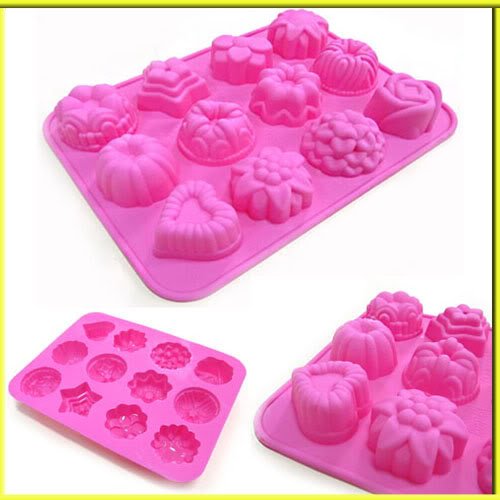 Flowers Chocolate Muffin Cup Cake Jelly Candy Ice Cupcake Tray Mold Mould Maker[010170]